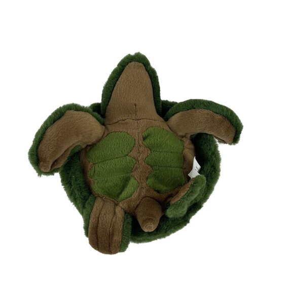 JLI Green Sea Turtle 9” Plush Realistic Stuffed Animal Vintage 1994 - Picture 2 of 5